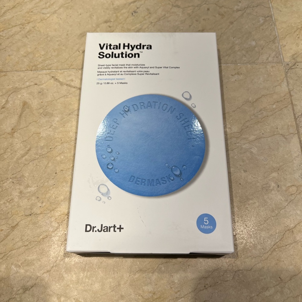 NIB Dr. Jart // Vital Hydra Solution masks pack of 5